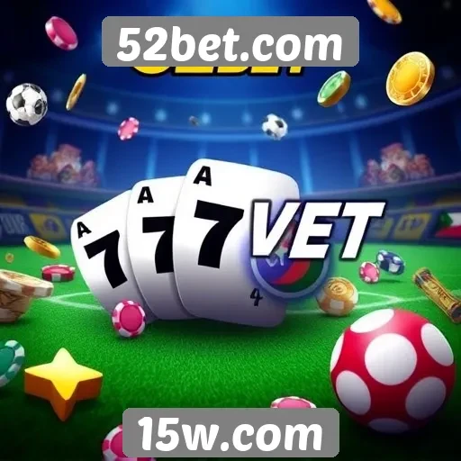 Diversidade de jogos disponíveis no site 52bet.com